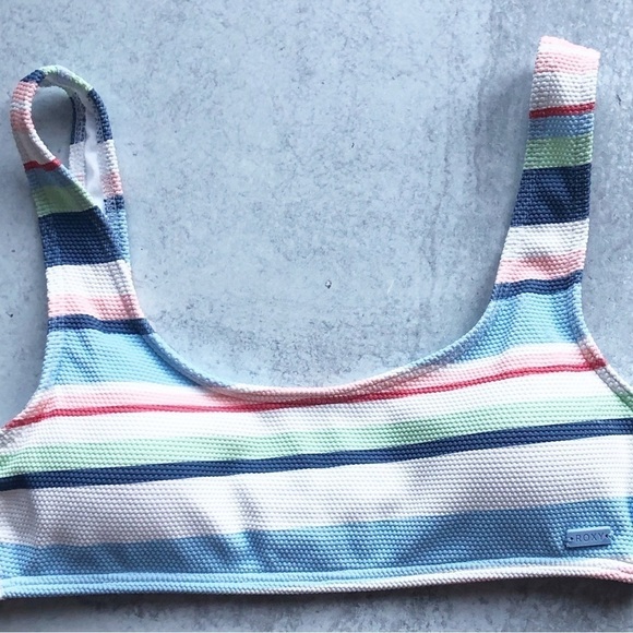 Roxy Line Up Bralette NWT Bikini Top XS - Picture 3 of 12